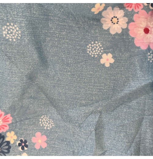 100% cotton No MOQ double side brushed cotton spandex printed recycled DBP fabric for dress pajamas shirt hair bow