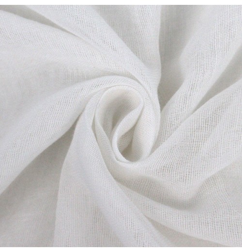 100% Cotton White Single Layer Gauze Fabric Breathable White Yarn Fabric for Homewear Blanket Sleeping Bag 100% Cotton White Single Layer Gauze Fabric Breathable White Yarn Fabric for Homewear Blanket Sleeping Bag