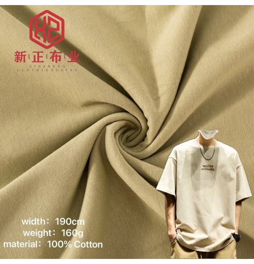 Wholesale Customized single jersey fabric 100% cotton fabric 160gsm knitted cotton t shirt fabric Wholesale Customized single jersey fabric 100% cotton fabric 160gsm knitted cotton t shirt fabric